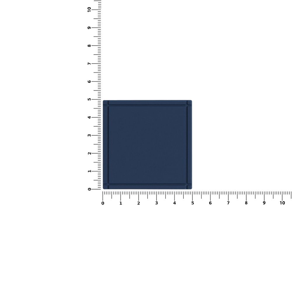 Лейбл из ПВХ Dzeta, L, темно-синий