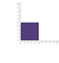 Лейбл из ПВХ Dzeta, L, фиолетовый