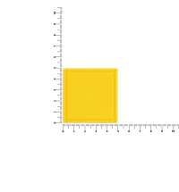 Лейбл из ПВХ Dzeta, L, желтый