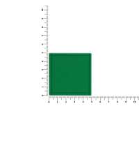 Лейбл из ПВХ Dzeta, L, зеленый