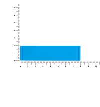 Лейбл из ПВХ Dzeta, S, голубой