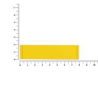 Лейбл из ПВХ Dzeta, S, желтый