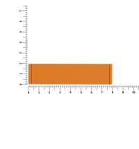 Лейбл из ПВХ Dzeta, S, оранжевый