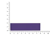 Лейбл из ПВХ Dzeta, S, фиолетовый