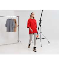 Футболка оверсайз унисекс Kosmos 2.0, красная (алая)