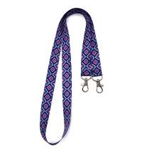 Ланъярд полноцветный Эл с двумя карабинами, 20 мм