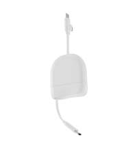 Кабель Xoopar ICE-R с ретрактором 2 в 1, разъёмы USB-C и Lightning, 60 Вт