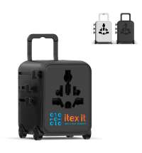 Универсальный адаптер Xoopar Luggie со встроенными вилками типов EU, UK, US и AUS