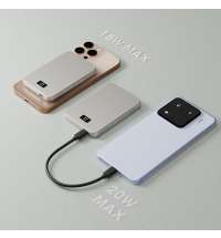 Внешний беспроводной аккумулятор Xoopar Smile с MagSafe и зеркалом, 5000 мА&middot;ч