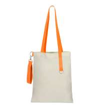 Сумка для покупок White GLOW 325 г/м&sup2; с ремувкой, оранжевая/оранжевая