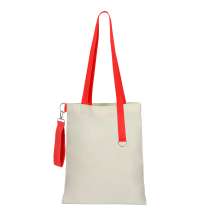 Сумка для покупок White GLOW 325 г/м&sup2; с ремувкой, красная/красная