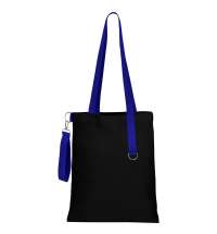 Сумка для покупок Black GLOW 325 г/м&sup2; с ремувкой, синяя/синяя