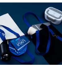 Сумка для покупок Black GLOW 325 г/м&sup2; с ремувкой, оранжевая/оранжевая