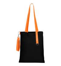 Сумка для покупок Black GLOW 325 г/м&sup2; с ремувкой, оранжевая/оранжевая