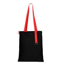 Сумка для покупок Black GLOW 325 г/м&sup2; с ремувкой, красная/красная