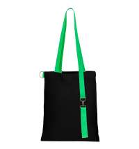 Сумка для покупок Black GLOW 325 г/м&sup2; с ремувкой, зелёная/зелёная