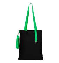 Сумка для покупок Black GLOW 325 г/м&sup2; с ремувкой, зелёная/зелёная