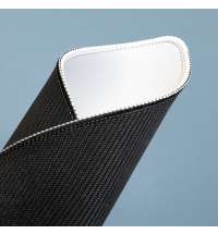 Коврик для мыши GLIDE S, 26*21*0,3см, прошитый край, белый