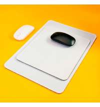 Коврик для мыши GLIDE S, 26*21*0,3см, прошитый край, белый