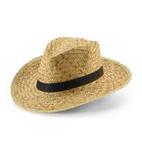 Шляпа Daydream, бежевая с черной лентой