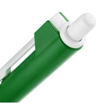 Ручка шариковая Hint Special, белая с зеленым