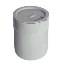 Кружка кермическая Silvia с силиконовой манжетой, серая