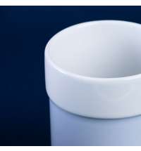 Кружка кермическая Silvia с силиконовой манжетой, белая