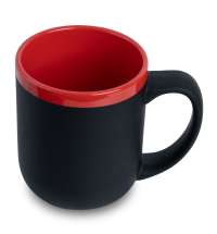 Кружка Barrel, софт-тач, чёрно-красная