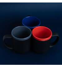 Кружка Barrel, софт-тач, чёрно-красная