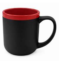 Кружка Barrel, софт-тач, чёрно-красная