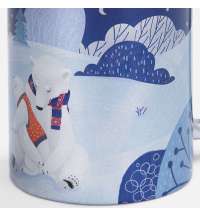 Кружка &laquo;Праздничный полюс&raquo;, серебристая