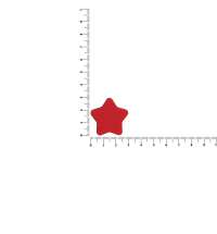 Джибитс из ПВХ &laquo;Звезда&raquo;, красный