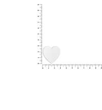 Джибитс из ПВХ &laquo;Сердце&raquo;, белый