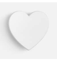 Джибитс из ПВХ &laquo;Сердце&raquo;, белый