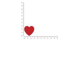 Джибитс из ПВХ &laquo;Сердце&raquo;, красный