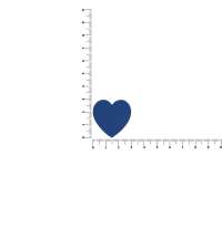 Джибитс из ПВХ &laquo;Сердце&raquo;, синий