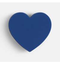 Джибитс из ПВХ &laquo;Сердце&raquo;, синий