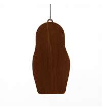 Ёлочная игрушка Матрешка с мозаикой