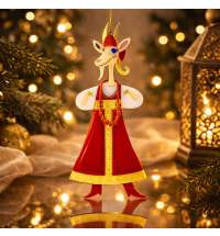 Ёлочная игрушка Коза в сарафане