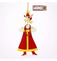 Ёлочная игрушка Коза в сарафане