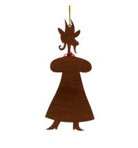 Ёлочная игрушка Коза в сарафане