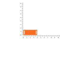Лейбл из ПВХ Kova, оранжевый неон