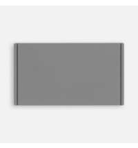 Лейбл из ПВХ Dzeta, M, серый