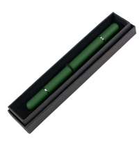 Ручка шариковая + карандаш вечный 2 в 1 soft, зеленый, металл, софт-покрытие, в футляре