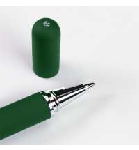 Ручка шариковая + карандаш вечный 2 в 1 soft, зеленый, металл, софт-покрытие, в футляре