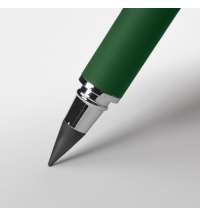 Ручка шариковая + карандаш вечный 2 в 1 soft, зеленый, металл, софт-покрытие, в футляре