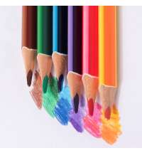 Цветные карандаши двухцветных MERIDIAN, 6шт/12 цветов