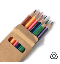 Цветные карандаши двухцветных MERIDIAN, 6шт/12 цветов