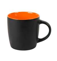 Набор подарочный DESKTOP: кружка, ежедневник, ручка,  стружка, коробка, черный/оранжевый