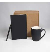 Набор подарочный ARISTOCRATIC: ежедневник, ручка, кружка; черный/золото